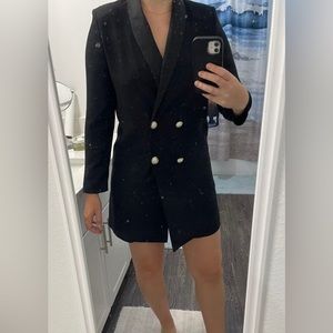 ASOS black blazer dress